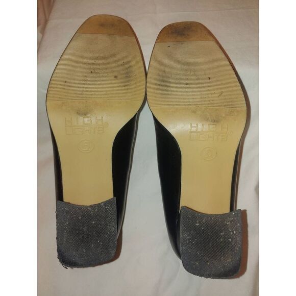 High Lights Women's Size 6 Black Heels - Picture 3 of 7